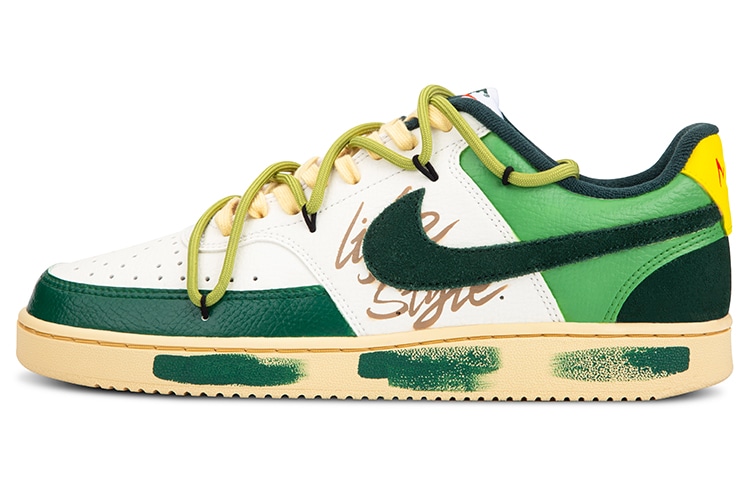 Nike Court Vision Mid Green White — фото 7