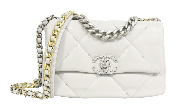 Chanel 19 Bag White