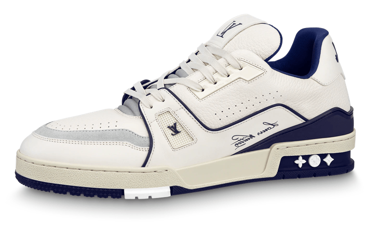 Louis Vuitton Trainer #54 White Blue — фото 5
