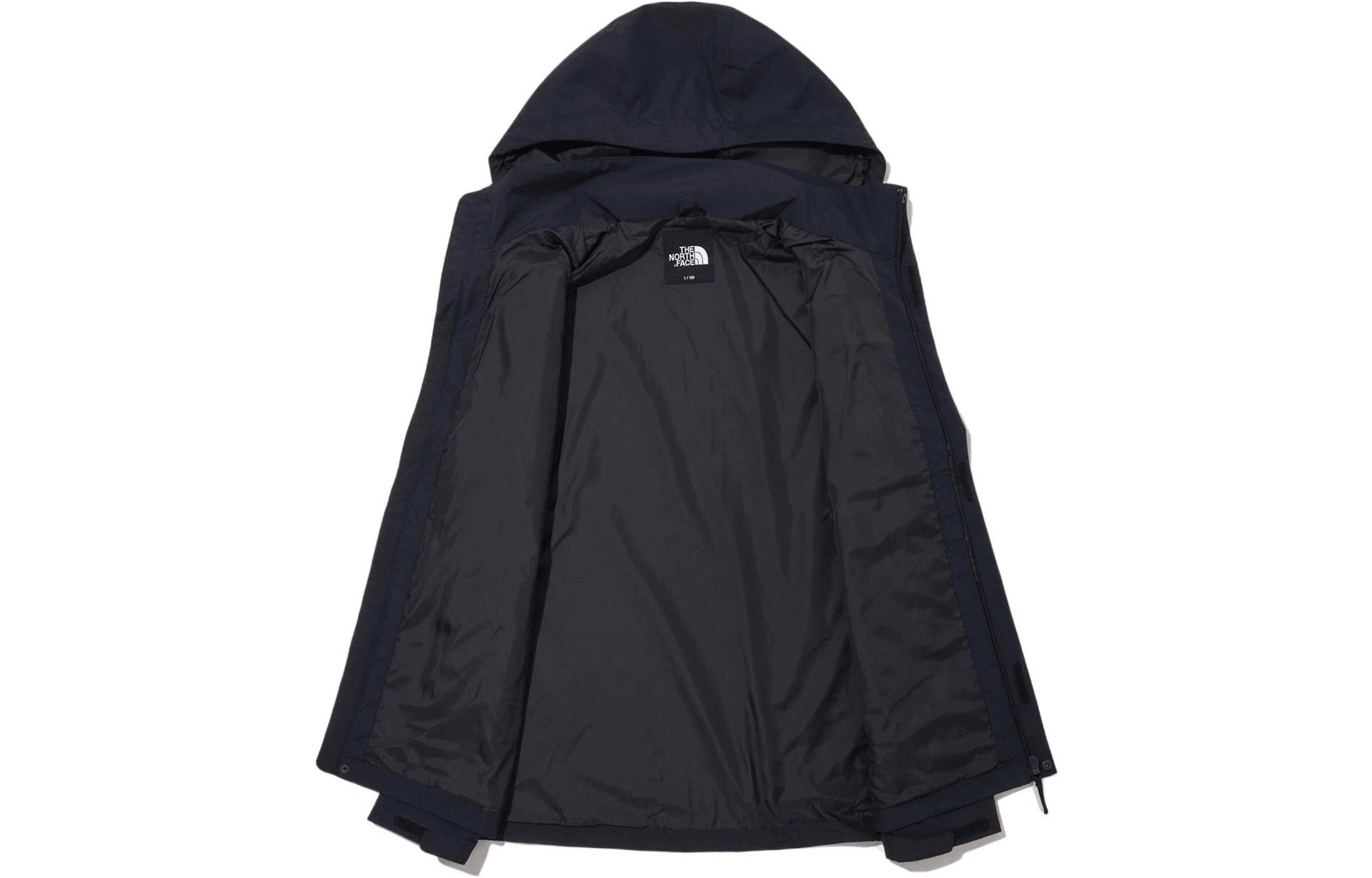 The North Face Navy Blue Logo Embroidered Hoodie Jacket — фото 2