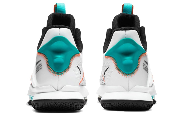 Nike LeBron Witness 5 EP White Green Orange — фото 10