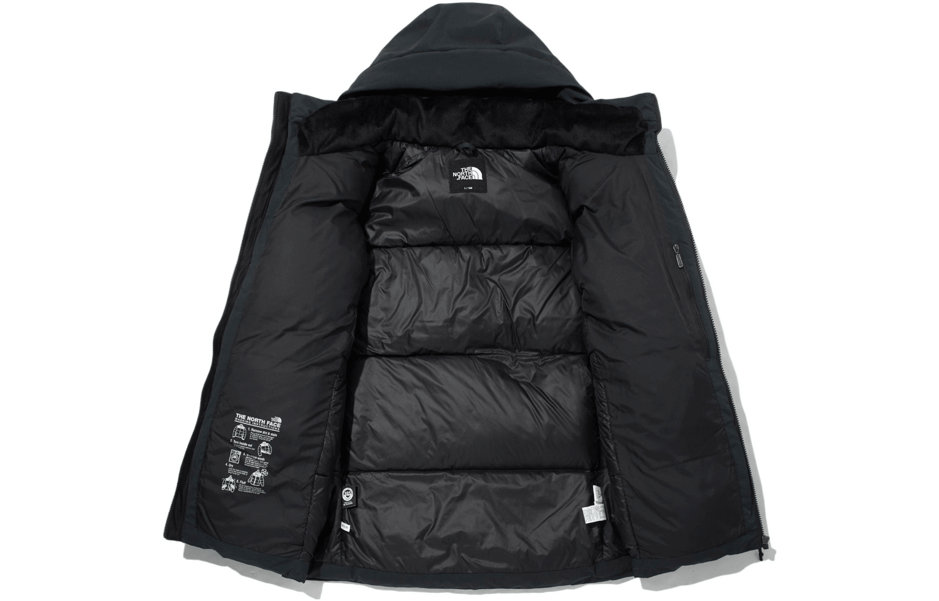 The North Face Logo Print Hoodie Jacket Black — фото 2