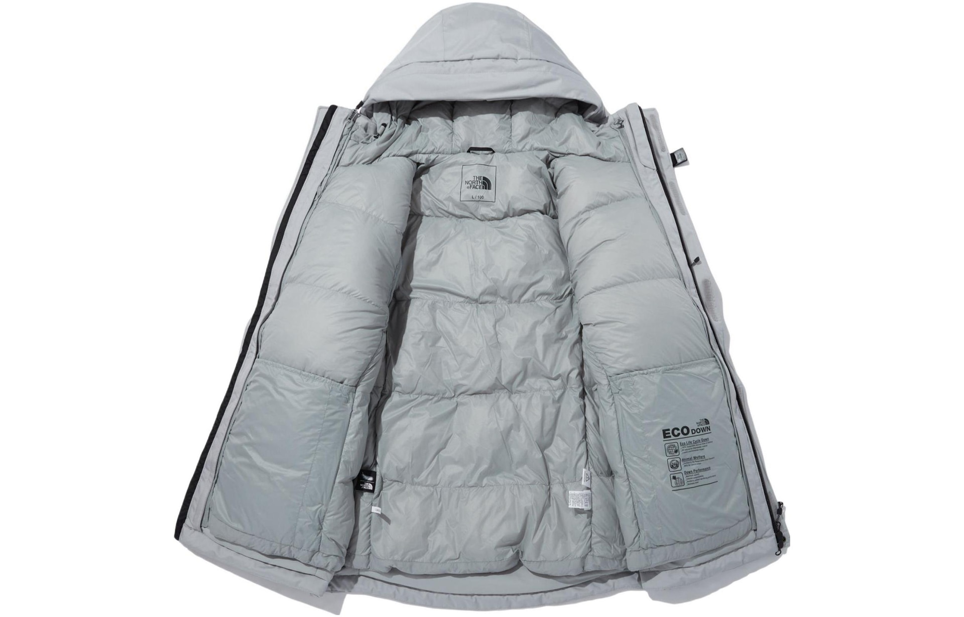 The North Face Himalayan Zip-In Parka Silver — фото 1