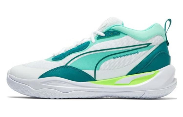 Puma Playmaker Pro Mid White Green — фото 4