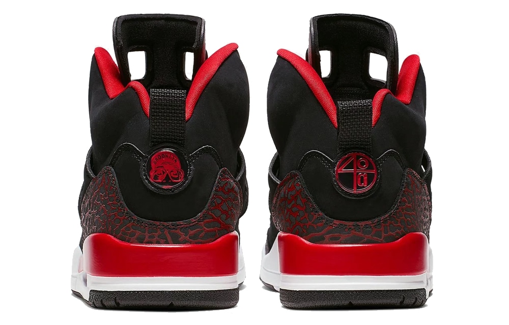 Jordan Spizike Low Black Red — фото 8