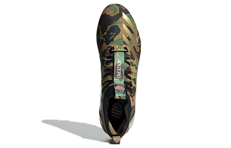 Adidas Bape x adidas Cleats Brown Green — фото 11