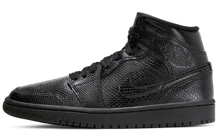 Jordan Air Jordan 1 Mid "Black Snakeskin" — фото 4