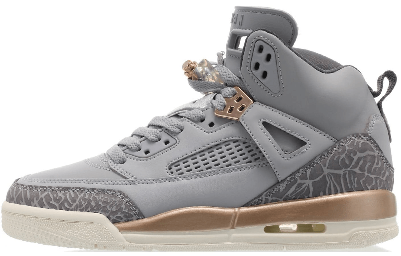 Jordan Spizike Wolf Grey Metallic Red Bronze — фото 5