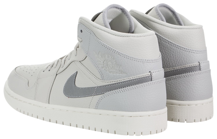 Jordan Air Jordan 1 Mid White Grey — фото 8