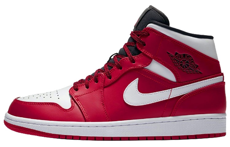 Jordan Air Jordan 1 Mid White Black Red — фото 5