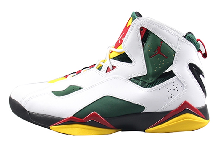 Jordan True Flight White Green Yellow — фото 5