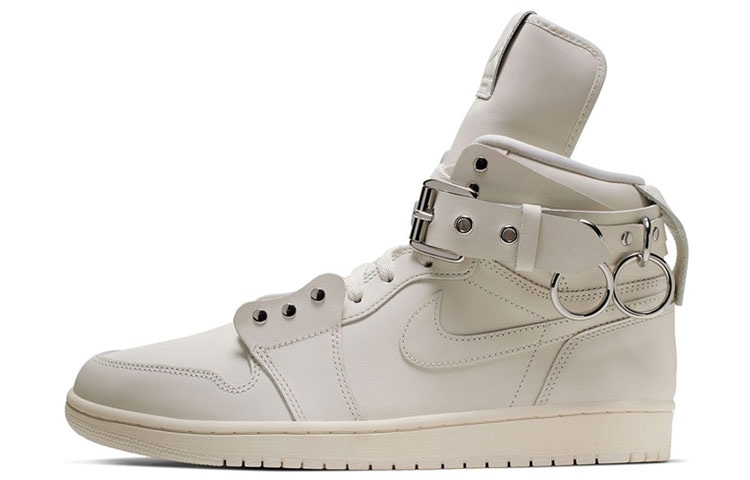 Jordan COMME DES GARCONS SHIRT x Jordan Air Jordan 1 Homme Plus White — фото 5