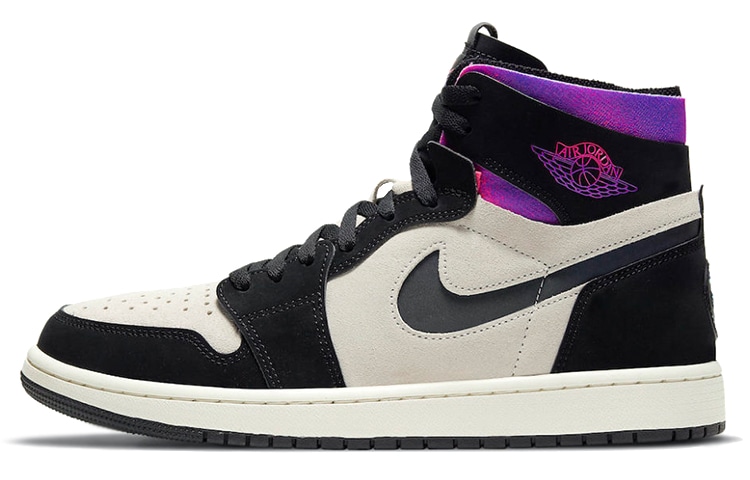 Jordan Retro High White Black Purple — фото 9