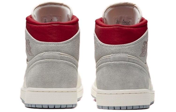 Jordan Sneakersnstuff x Air Jordan 1 Mid Red Grey — фото 8