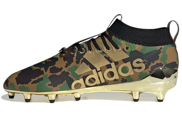 Adidas Bape x adidas Cleats Brown Green — фото 7