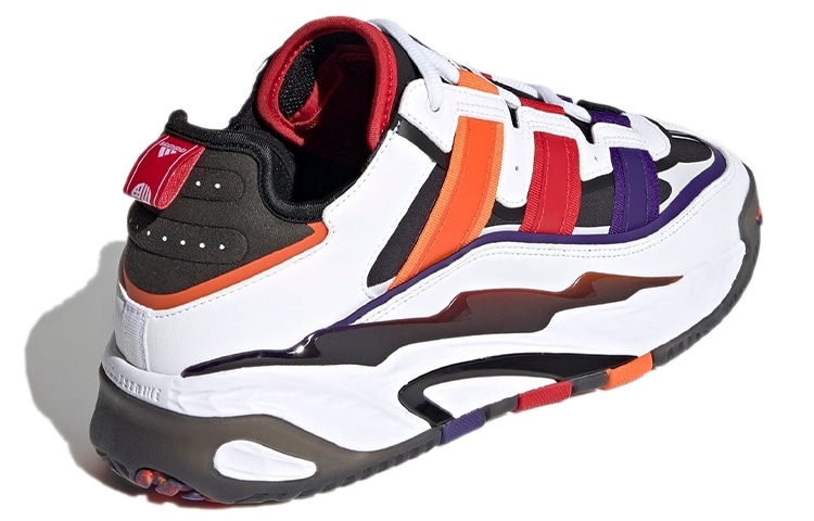 Adidas Niteball White Purple Orange — фото 9