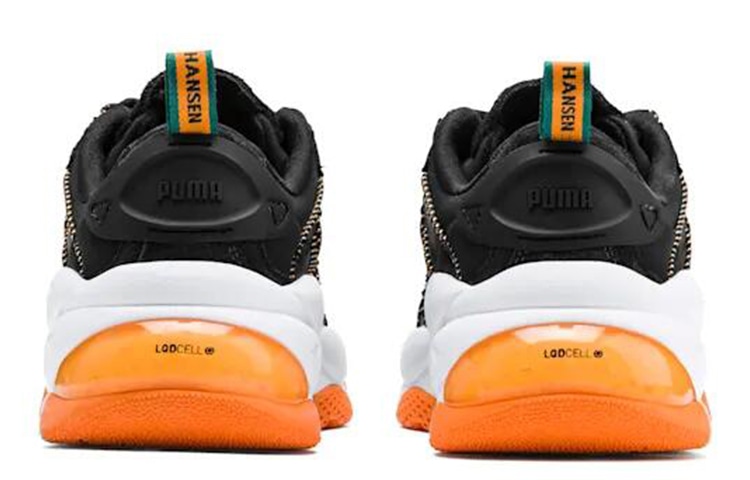 Puma HELLY HANSEN x PUMA Retro Sneakers Black White Orange — фото 8