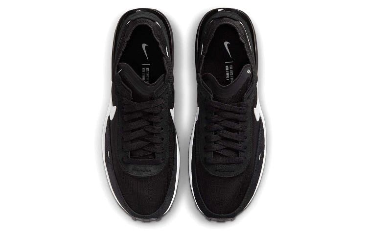 Nike Waffle One Black White — фото 3