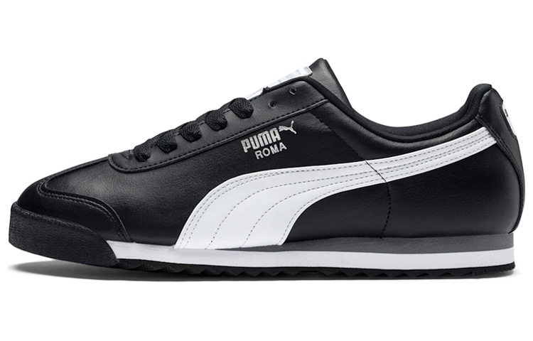 Puma Roma Basic Black White — фото 5