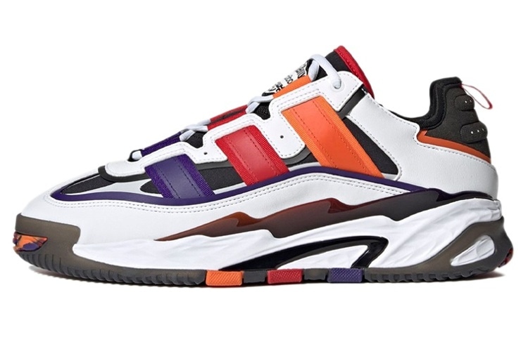 Adidas Niteball White Purple Orange — фото 6
