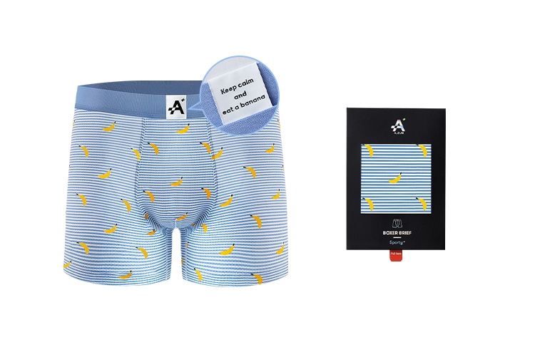 A-damunderwear A+ Series Cool Breathable Antibacterial Boxer Briefs