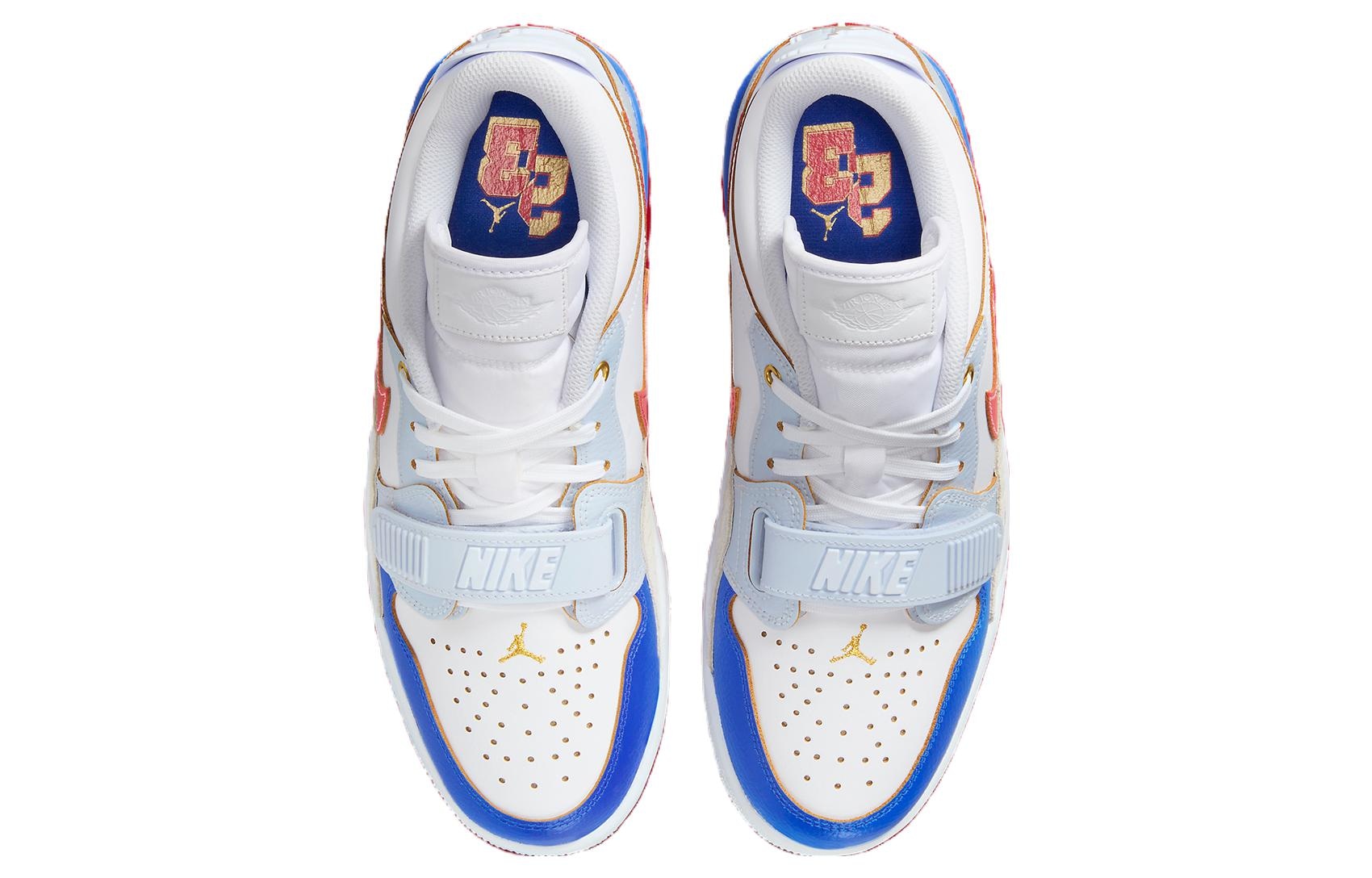 Jordan Legacy 312 Low White Blue Red — фото 9