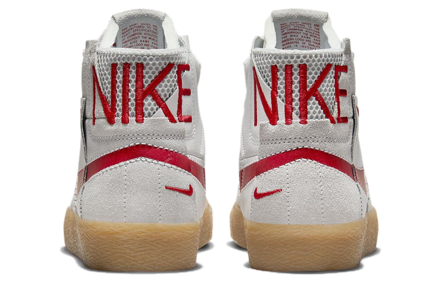 Nike SB Blazer High Grey Brown — фото 10