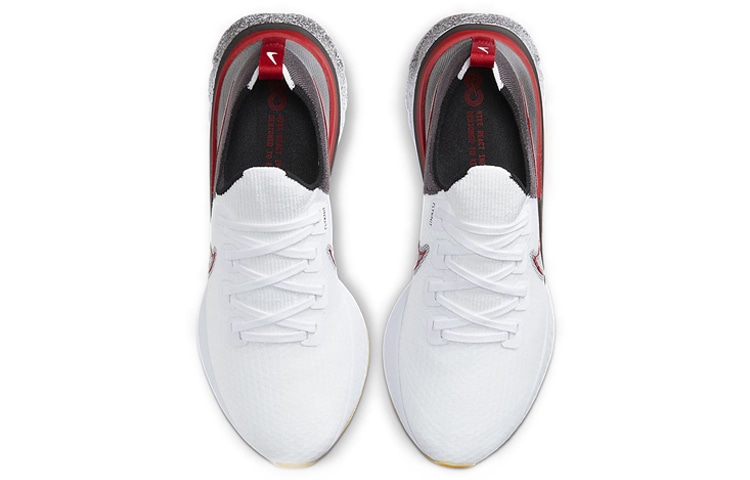 Nike React Infinity Run Flyknit 1 White Red — фото 9