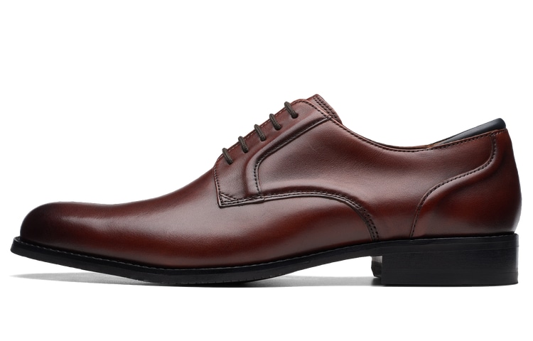 Clarks Brown Business Leather Shoes — фото 8