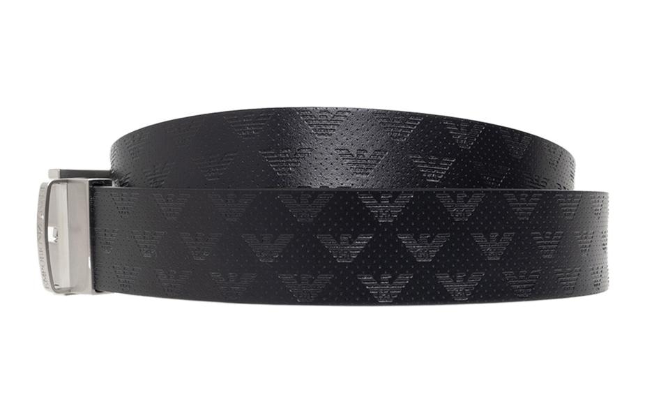 Emporio Armani Logo Print Belt — фото 1