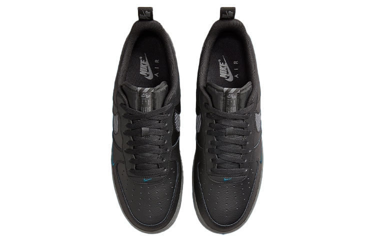 Nike Air Force 1 Low Black Blue — фото 8