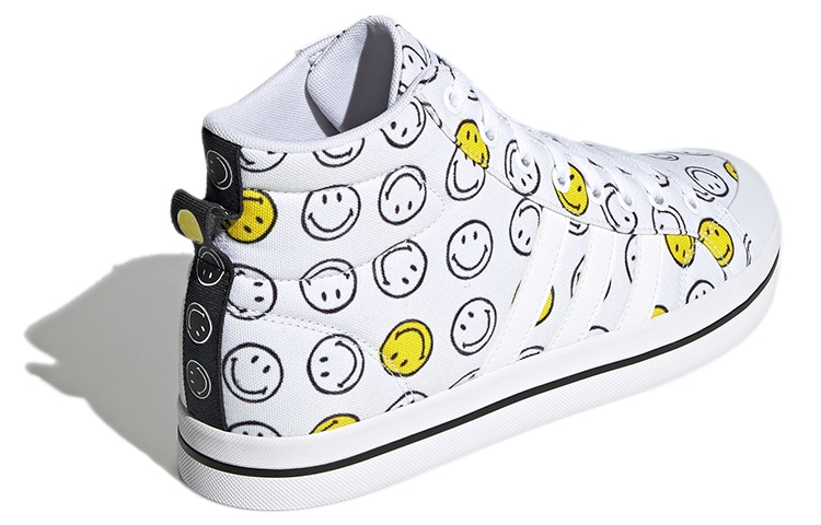 Adidas SMILEY x adidas neo Bravada White Yellow Black — фото 9