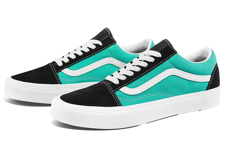 Vans Old Skool Blue Black White — фото 6