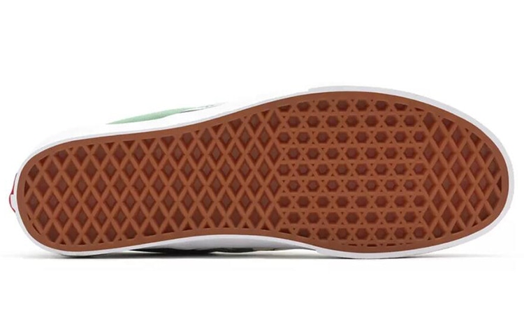 Vans Slip-On Checkerboard Green — фото 7