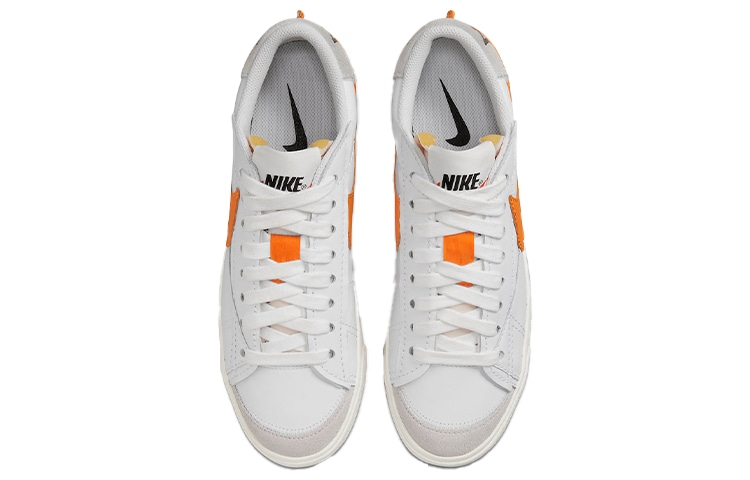 Nike Blazer Low Jumbo White Orange — фото 9