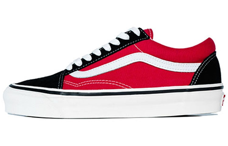 Vans Old Skool Anaheim Low Black Red — фото 4