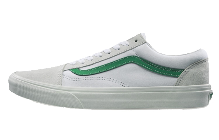 Vans Old Skool Green White — фото 6