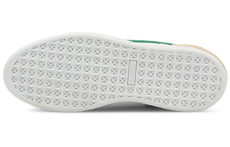 Puma Suede Low White Green Yellow — фото 9
