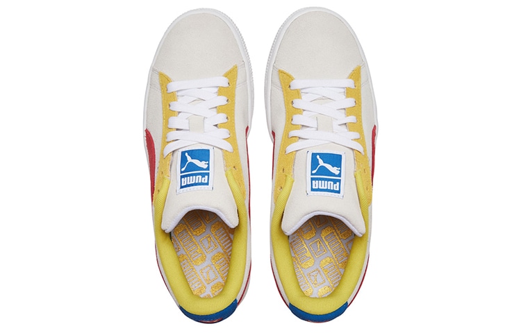 Puma Suede Classic White Yellow — фото 9