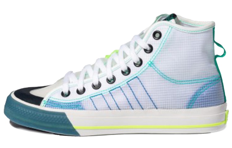 Adidas Nizza Hi RF White Blue — фото 6