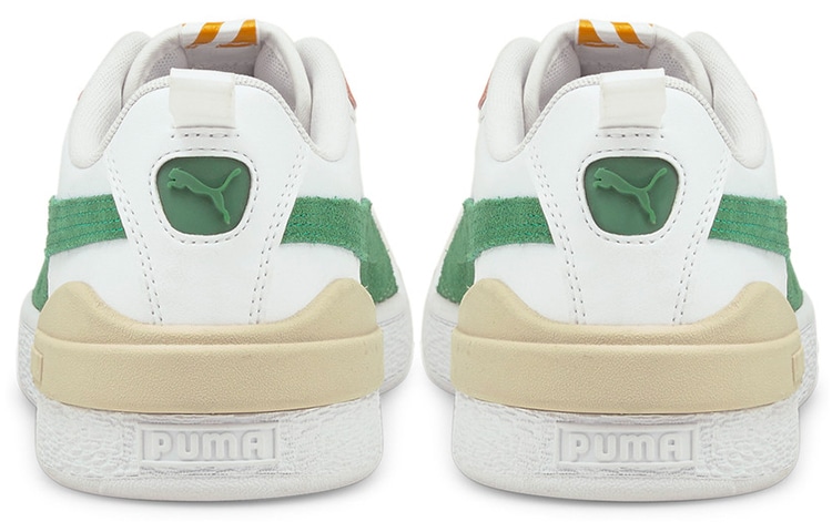 Puma Suede Low White Green Yellow — фото 8