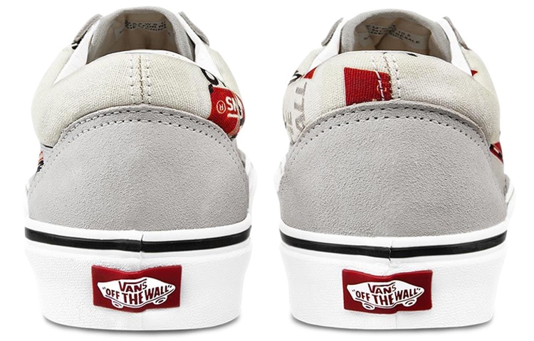 Vans Old Skool Grey White Red — фото 9