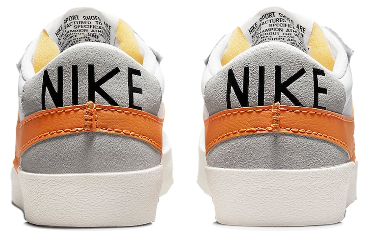Nike Blazer Low Jumbo White Orange — фото 10