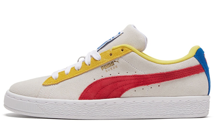Puma Suede Classic White Yellow — фото 6