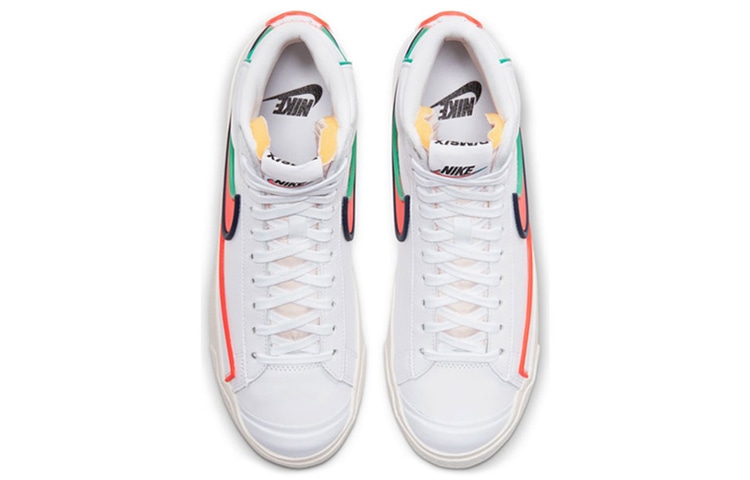 Nike Blazer Infinite Mid White Orange — фото 9