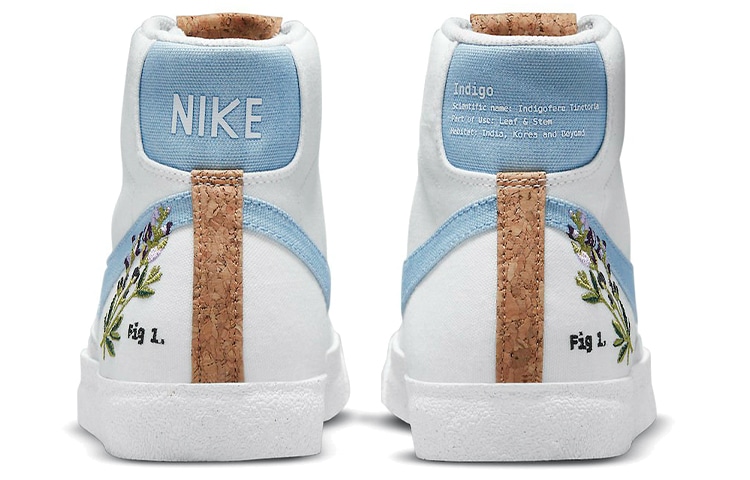Nike Blazer '77 White Blue — фото 10