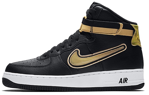 Nike Air Force 1 "For the Love of the Game" Black/Metallic — фото 6