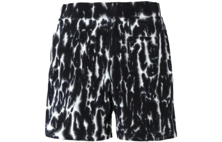 A BATHING APE Shark Embroidery Tie-Dye Camo Shorts — фото 4