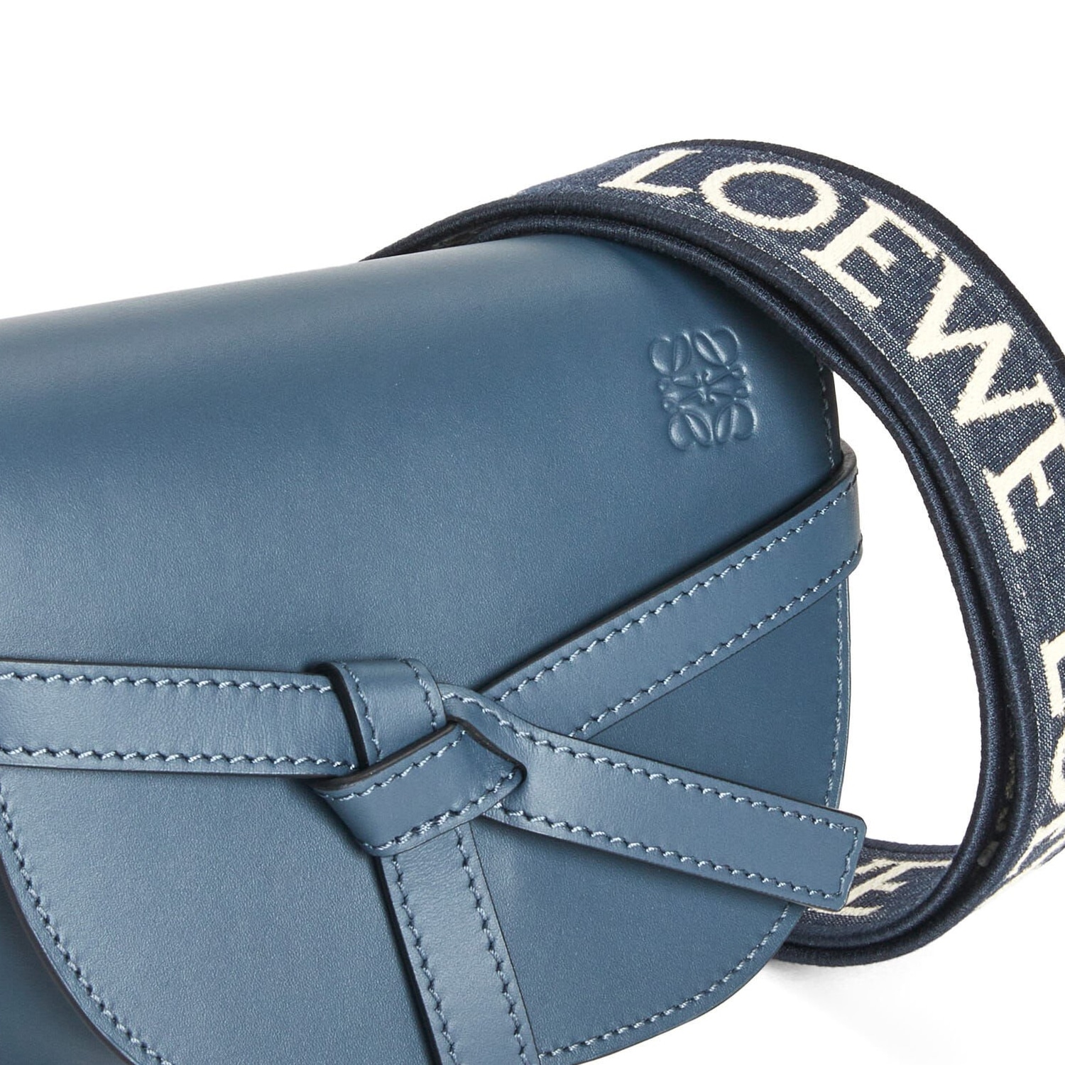 Loewe Mini Puzzle Bag Blue — фото 5