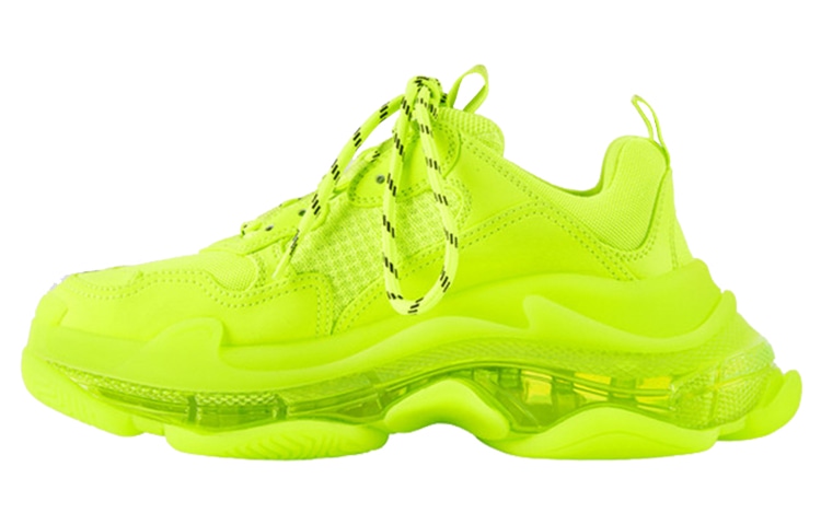 Balenciaga Triple S Clear Sole Fluorescent Yellow — фото 6